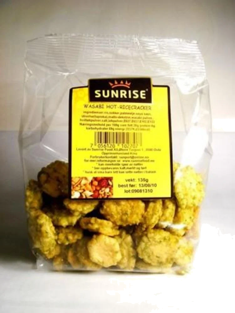 Sunrise Wasabi Hot Riskjeks 110g