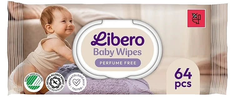 Libero Våtserviett 64stk