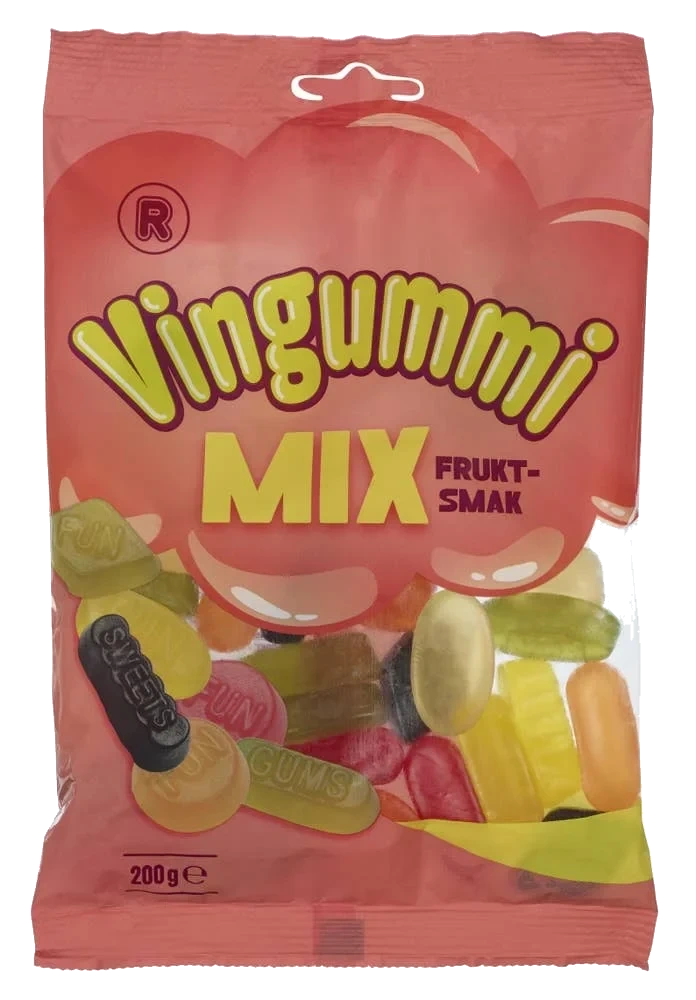 Vingummi Mix Fruktsmak