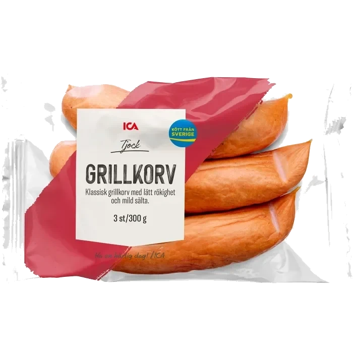 Grillkorv Tjock 300g ICA