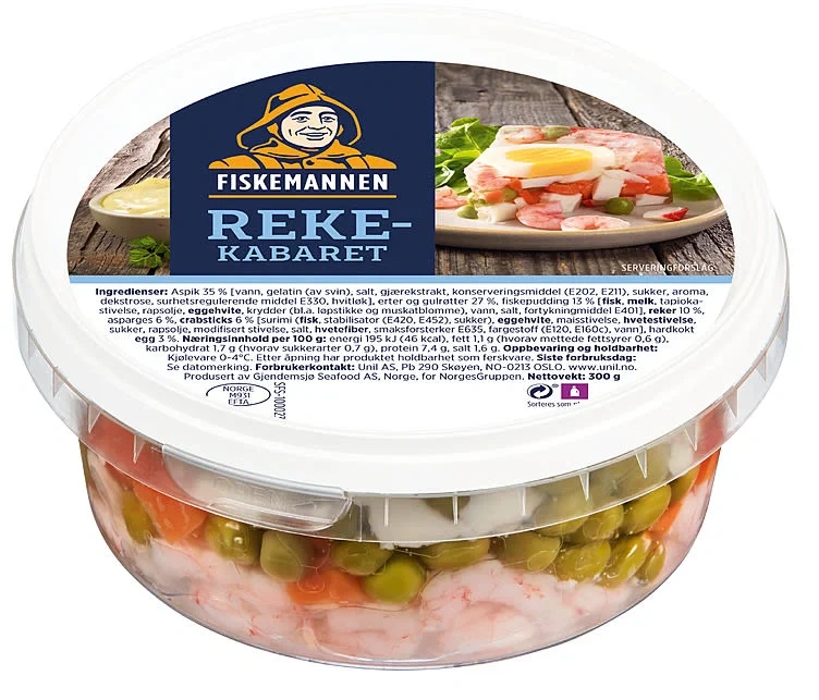 Rekecabaret 300g Fiskemannen