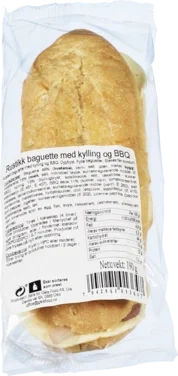 Rustikk Baguette med kylling og BBQ