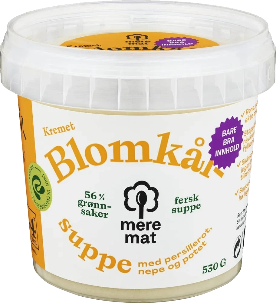 Suppe med blomkål, nepe og persillerot