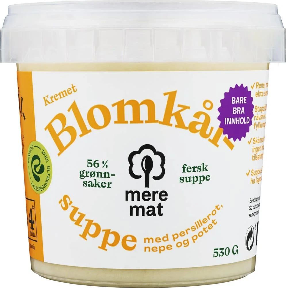 Suppe med blomkål, nepe og persillerot