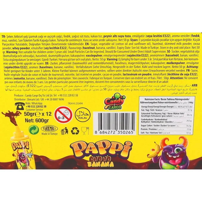 Squeezy Choco Banana 12-pack