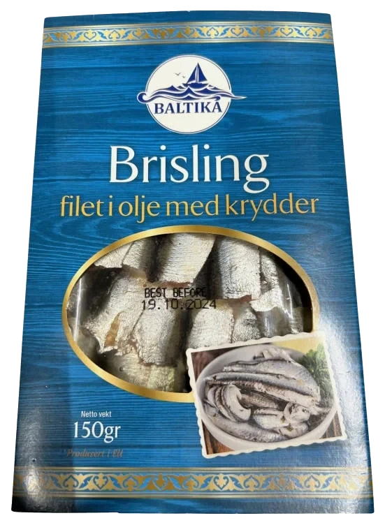 Brisling Filet i Olje 150g Baltika