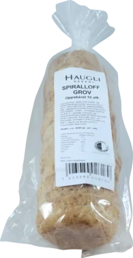 Spiralloff Grov Oppskjært 400g Haugli Bakeri