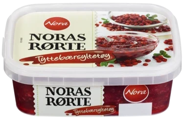 Tyttebærsyltetøy Rørte 280g Nora