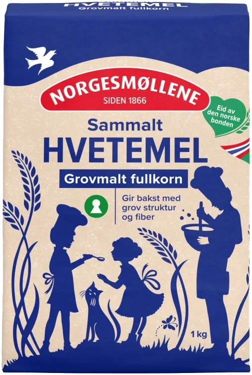 Hvete Sammalt Grov 1kg Møllerens
