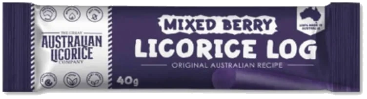 Licorice Log Mixed Berry 40g