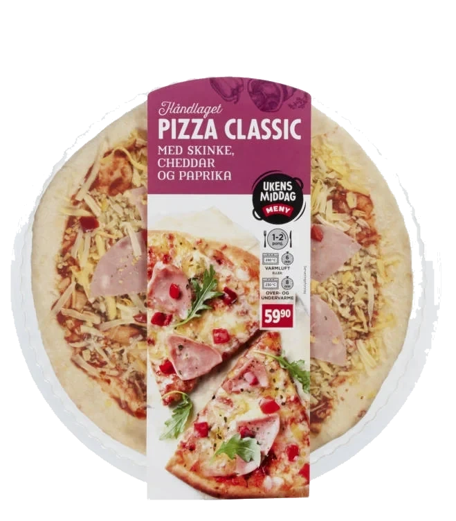 Pizza Skinke&Cheddar 330g Meny