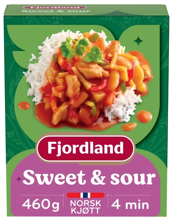 Kylling Sweet & Sour Fjordland 450gr
