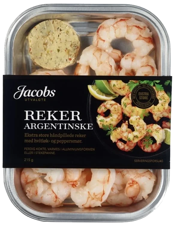 Reker Argentinske m/Kr.Smør 215g Jacobs