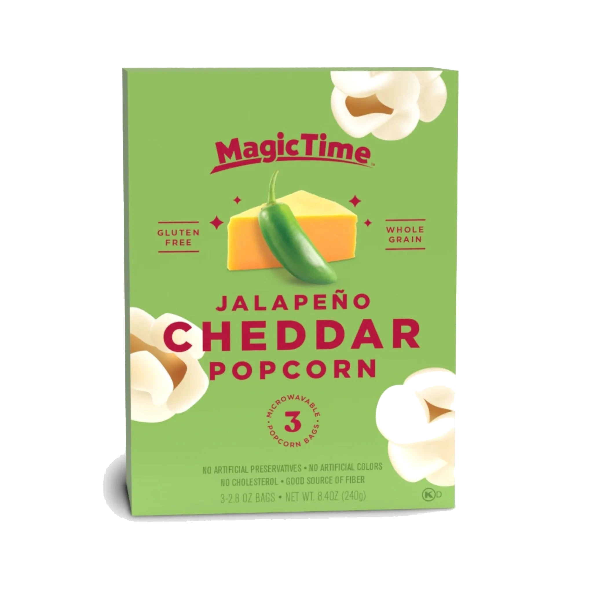 Magic Time Jalapeño Cheddar Popcorn 3-pack 240 g
