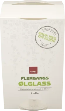 Ølglass 2stk