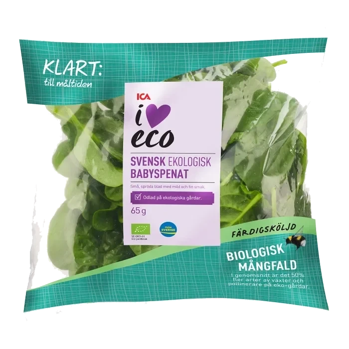 Babyspenat eko Babyspenat eko 65 Gram ICA I love eco