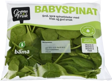 Babyspinat 65g Grønn&Frisk