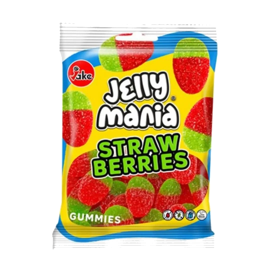 Jake Jelly Mania Sour Strawberries 100 g