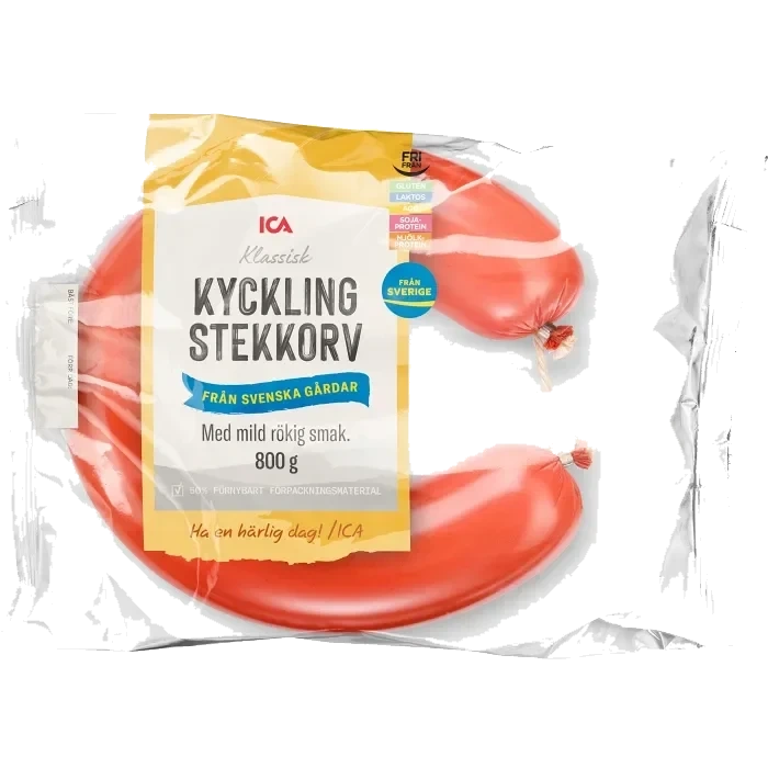 Kycklingstekkorv 800g ICA