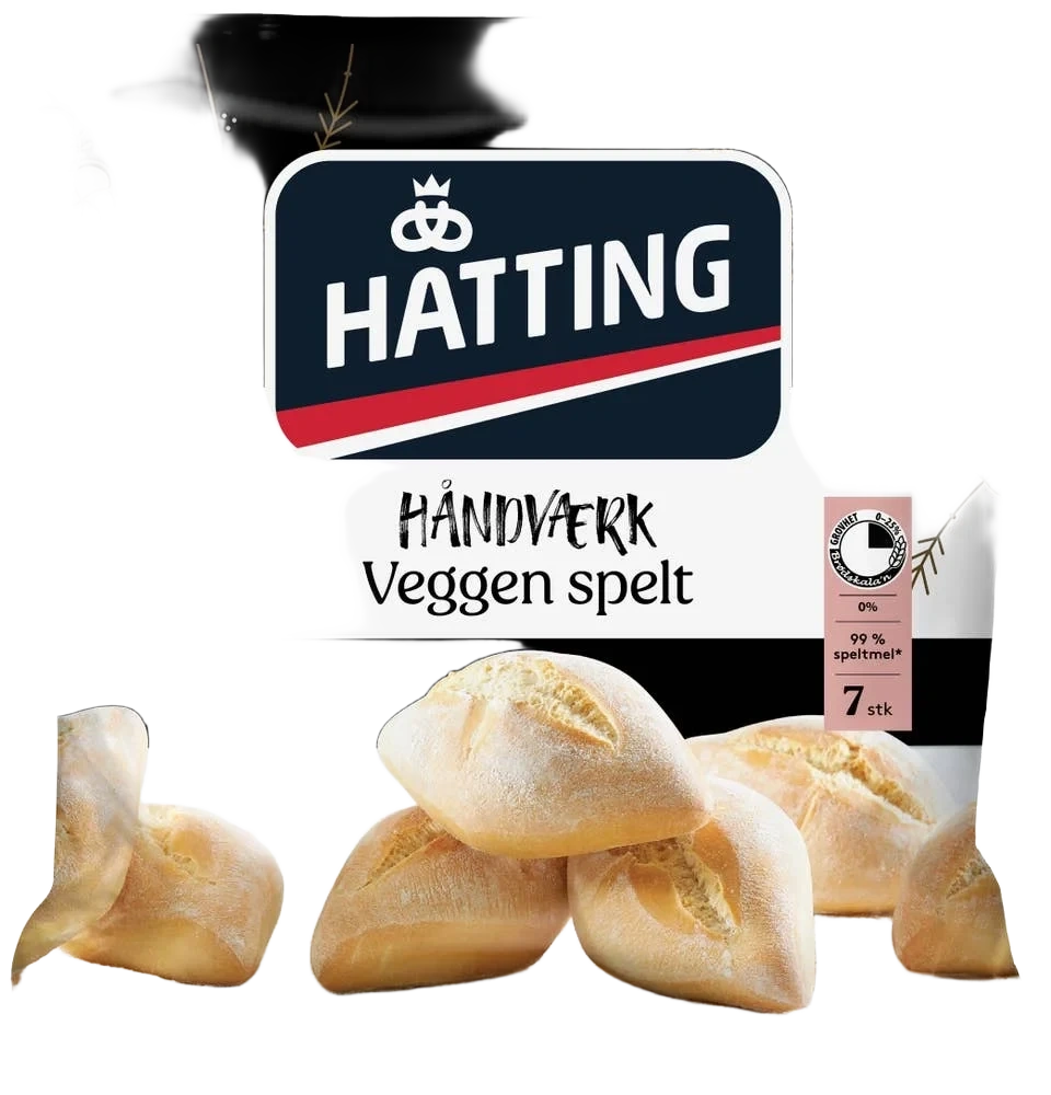 Veggen Speltbrød 420g 7stk Hatting