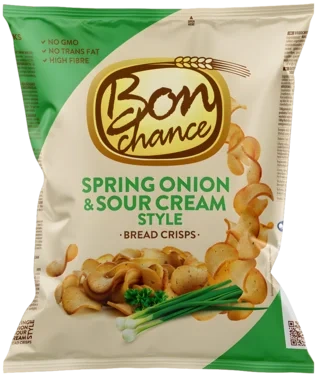 Brødchips med Vårløk & Rømmesmak 120g Bon Chance