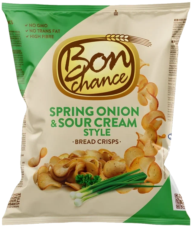 Brødchips med Vårløk & Rømmesmak 120g Bon Chance