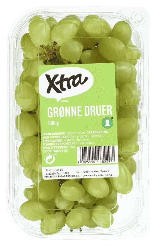 X-tra Grønne Druer 500g